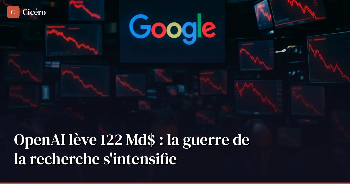 OpenAI lève 122 milliards de dollars